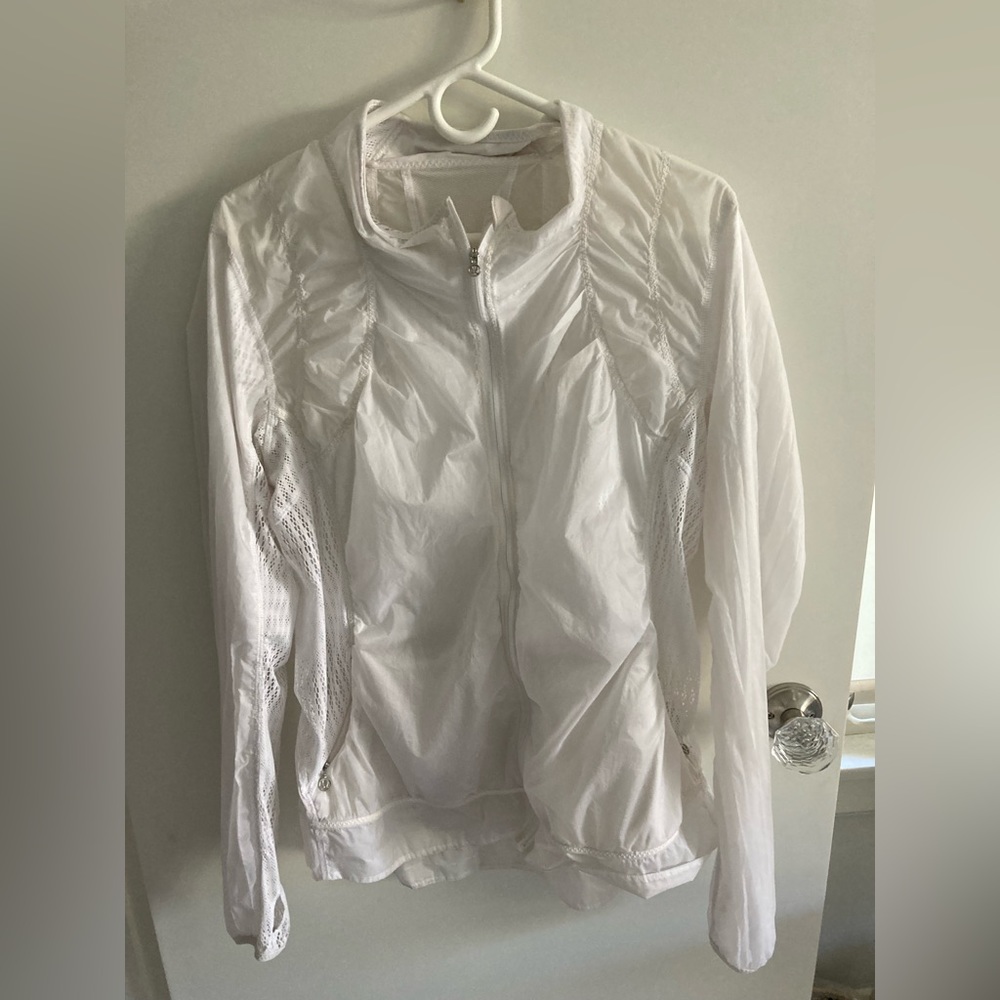 Lululemon Run Wild Jacket transparent thin windbreaker type jacket. Size 12